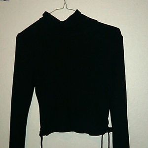 agaci black crop top